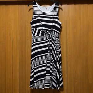 Mystree Blue and White Dress